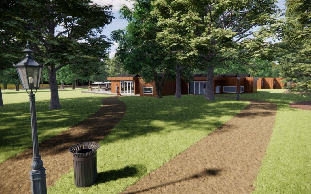 Tijdelijk hotel met restaurant