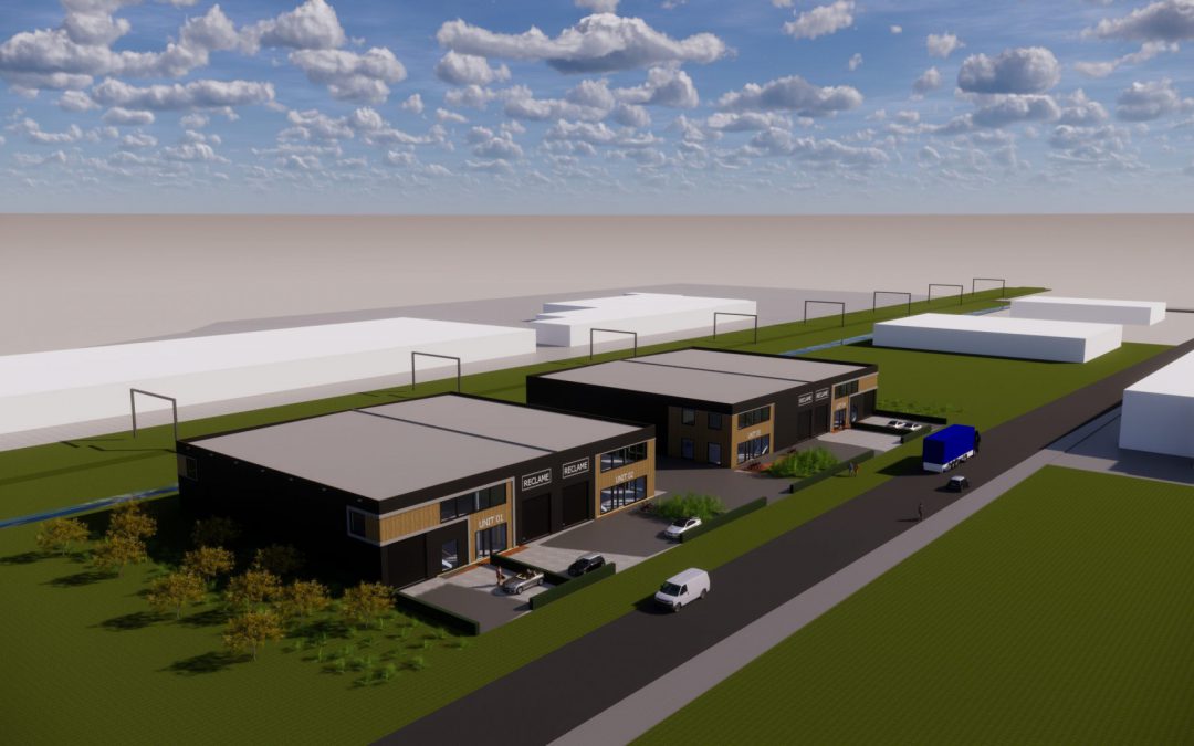 4 nieuw te bouwen multifunctionele bedrijfspanden te Elst